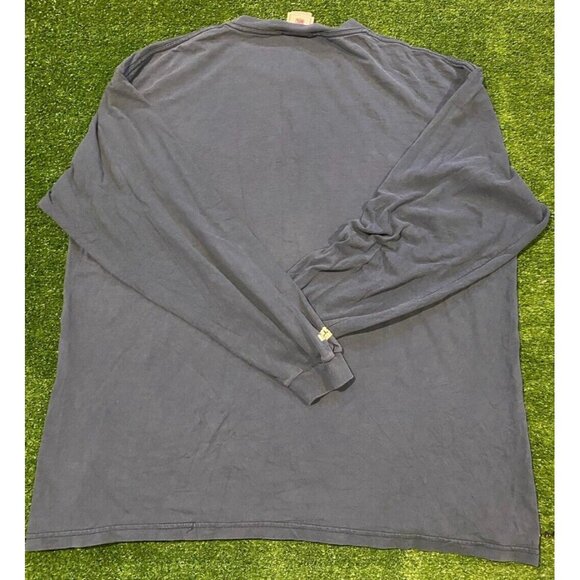 Denver Broncos shirt mens extra large long sleeve Y2K Retro blue adult NFL Q - Picture 9 of 11